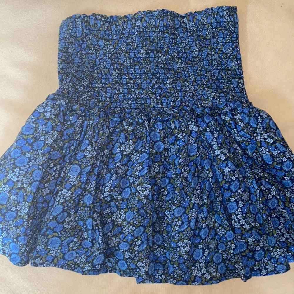 Gap Smocked Floral Mini Skirt - Small Tall